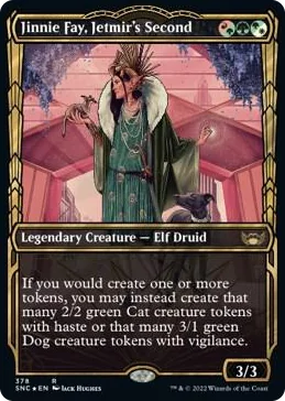 0378 Jinnie Fay, Jetmir's Second (Gilded Foil) R Streets of New Capenna