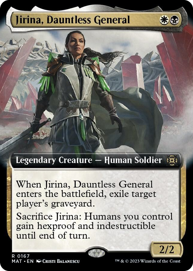 Jirina, Dauntless General (Extended Art) #167 R - March of the Machine: The Aftermath Pokemon card