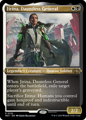 0132 Jirina, Dauntless General (Foil Etched) R March of the Machine: The Aftermath