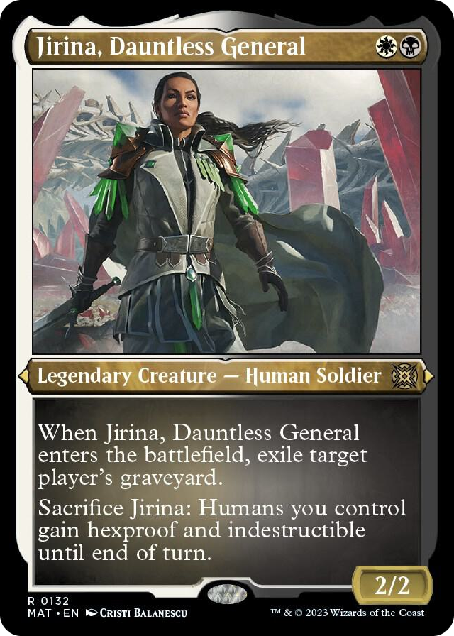 0132 Jirina, Dauntless General (Foil Etched) R March of the Machine: The Aftermath