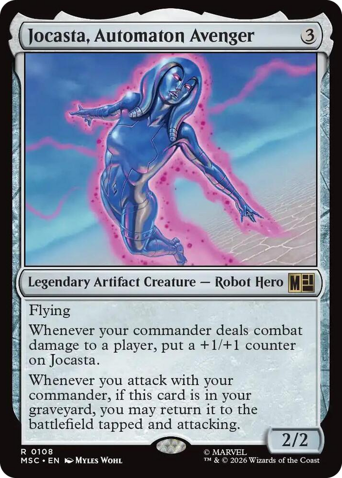 Jocasta, Automaton Avenger #108 R - Commander: Marvel Super Heroes Pokemon card