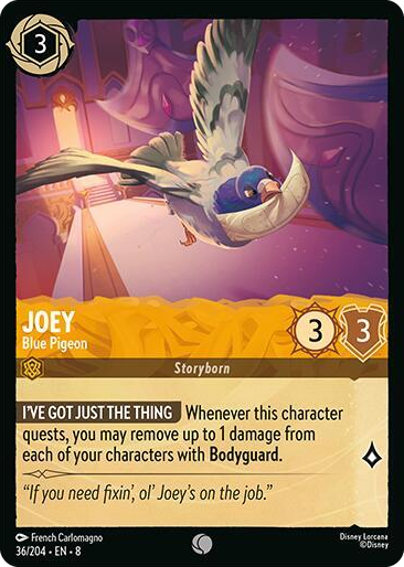 0036 Joey - Blue Pigeon Common Reign of Jafar