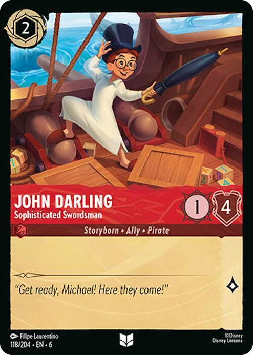 0118 John Darling - Sophisticated Swordsman Uncommon Azurite Sea