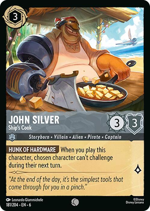 0181 John Silver - Ship's Cook Common Azurite Sea