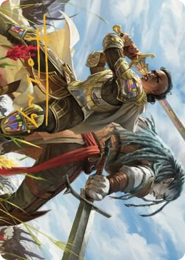 0009 Join Forces Art Card (Gold-Stamped Signature) S Art Series: Dominaria United