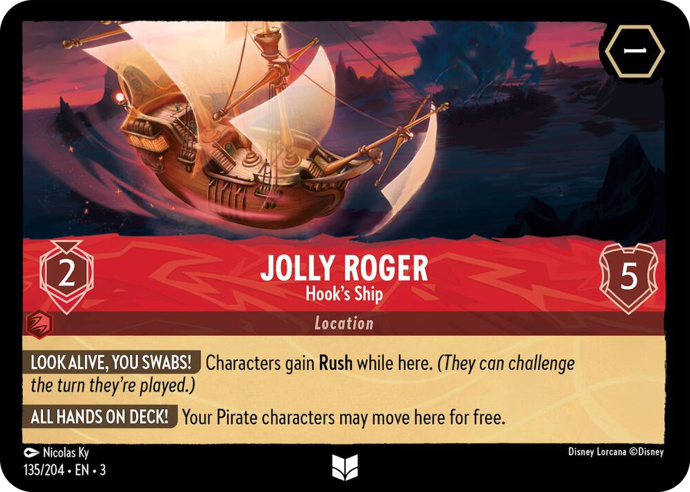 0135 Jolly Roger - Hook's Ship Uncommon Into the Inklands