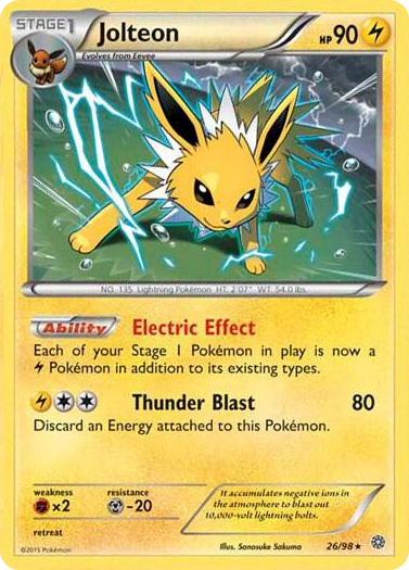 0026 Jolteon - 26/98 (Cosmos Holo) Promo Miscellaneous Cards & Products