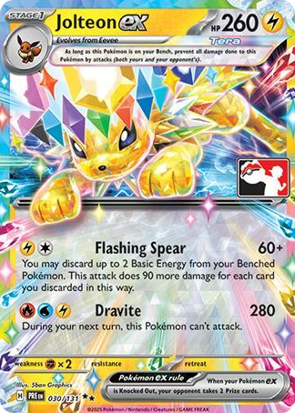 0030 Jolteon ex Double Rare Prize Pack Series Cards