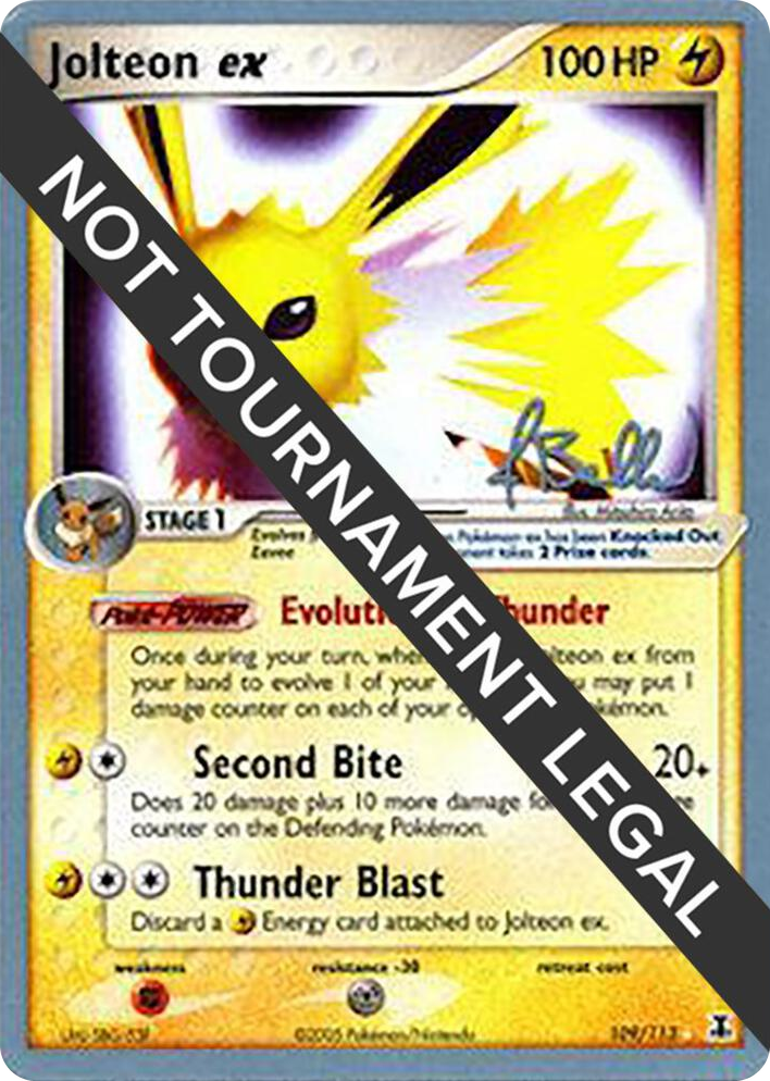 0109 Jolteon ex - 2006 (Jimmy Ballard) Ultra Rare World Championship Decks