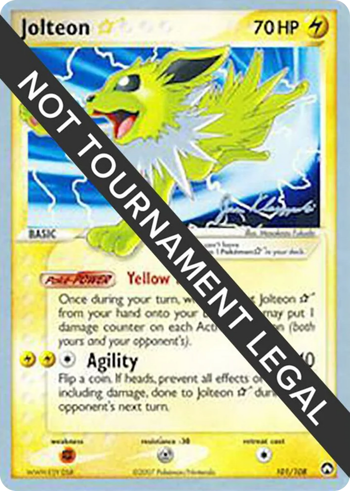 0101 Jolteon Star - 2008 (Jason Klaczynski) Rare World Championship Decks