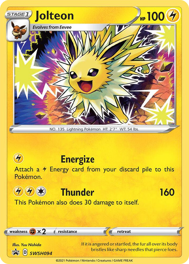 0094 Jolteon - SWSH094 Promo Sword & Shield Promo Cards