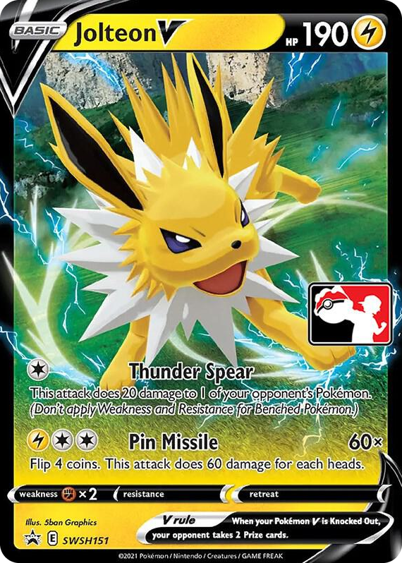 0151 Jolteon V - SWSH151 Promo Prize Pack Series Cards