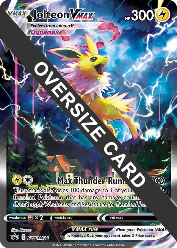 0184 Jolteon VMAX - SWSH184 Promo Jumbo Cards