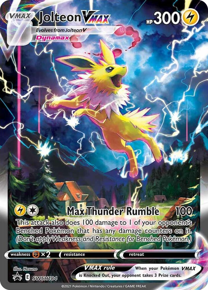 0184 Jolteon VMAX - SWSH184 Promo Sword & Shield Promo Cards