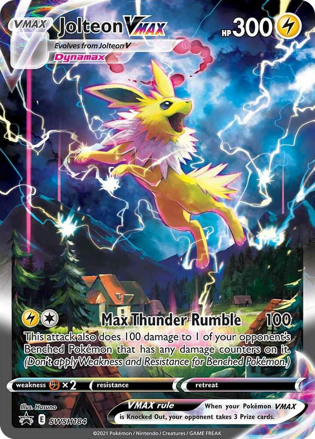 0184 Jolteon VMAX - SWSH184 Promo Sword & Shield Promo Cards
