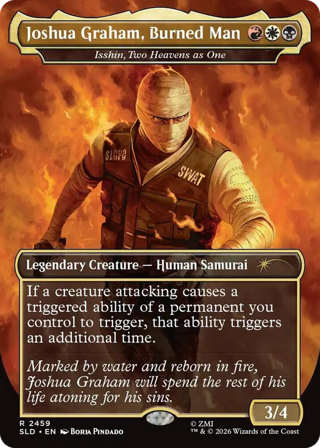 2459 Joshua Graham, Burned Man - Isshin, Two Heavens as One R Secret Lair Drop Series