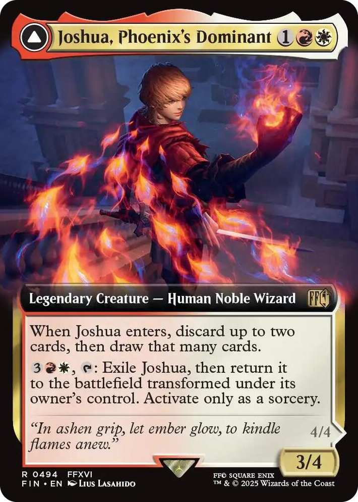 0494 Joshua, Phoenix's Dominant (Extended Art) R FINAL FANTASY