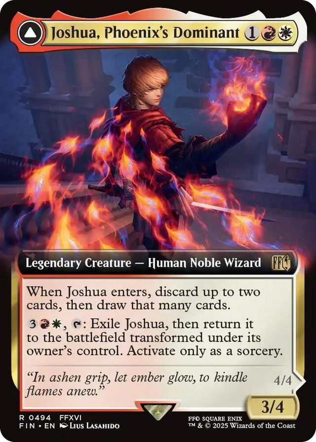 0494 Joshua, Phoenix's Dominant (Extended Art) R FINAL FANTASY