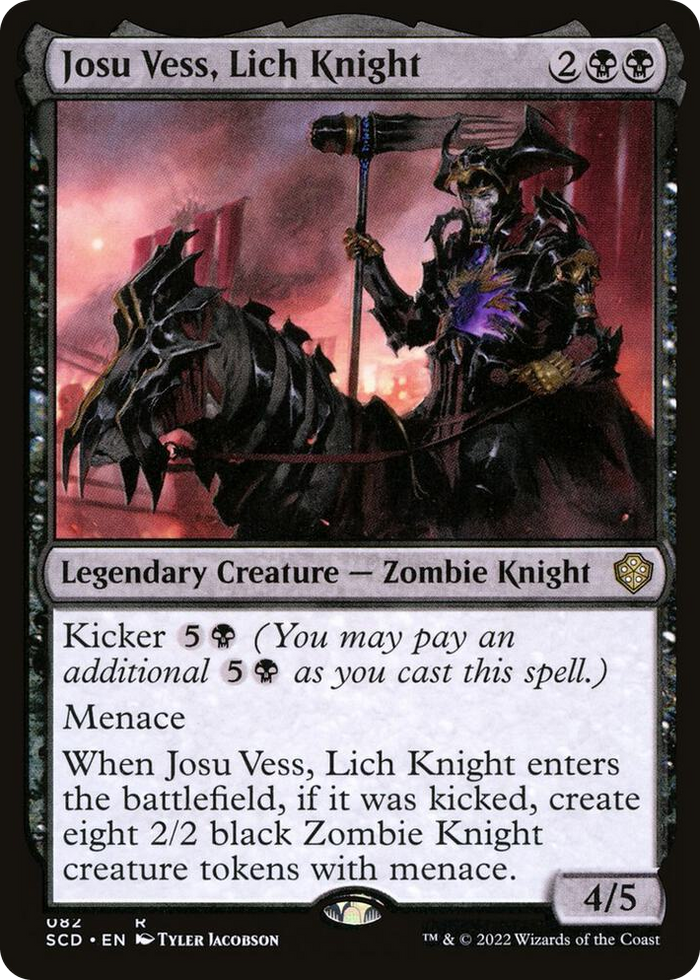 Josu Vess, Lich Knight #82 R - Starter Commander Decks Pokemon card