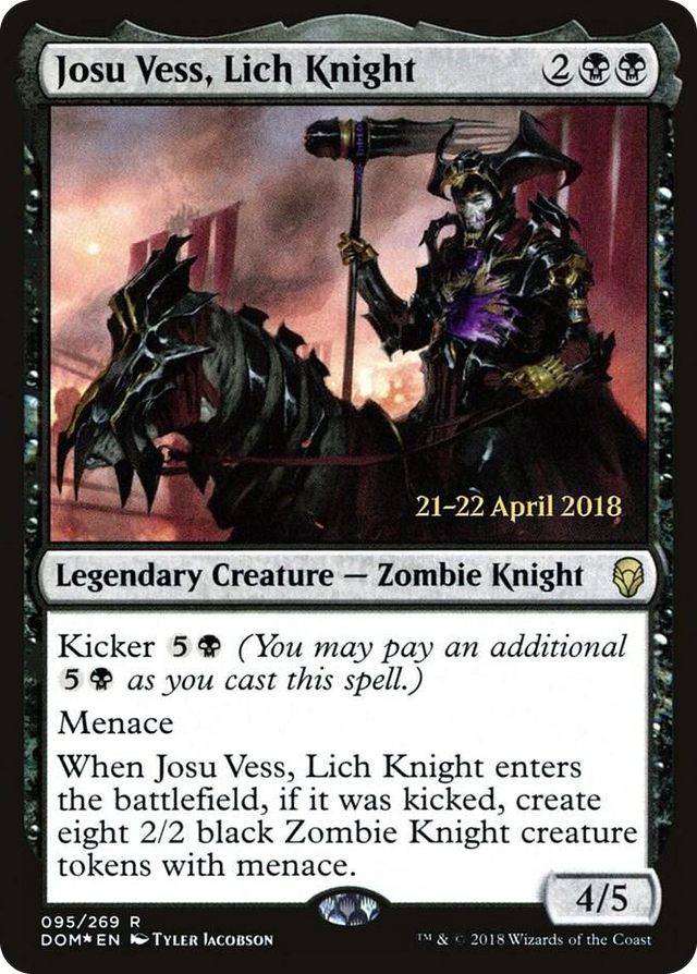 0095 Josu Vess, Lich Knight R Prerelease Cards