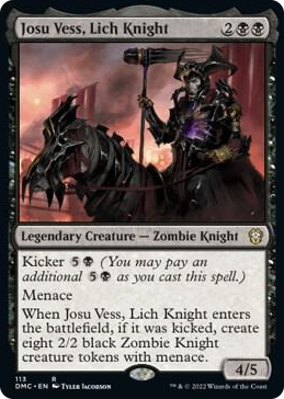 0113 Josu Vess, Lich Knight R Commander: Dominaria United
