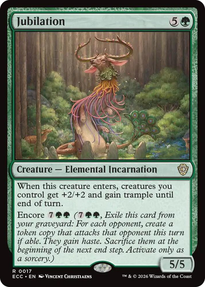 Jubilation #17 R - Commander: Lorwyn Eclipsed Pokemon card