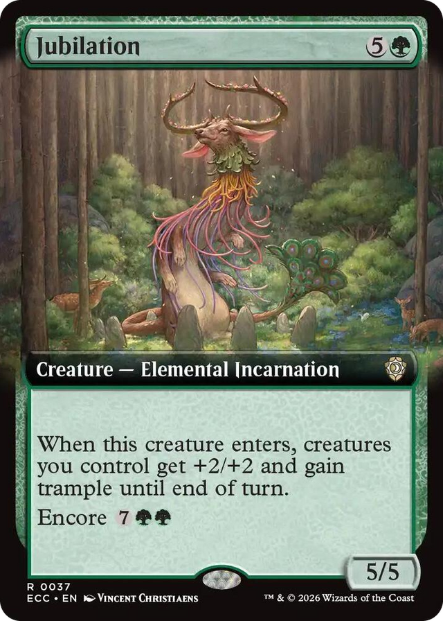 0037 Jubilation (Extended Art) R Commander: Lorwyn Eclipsed