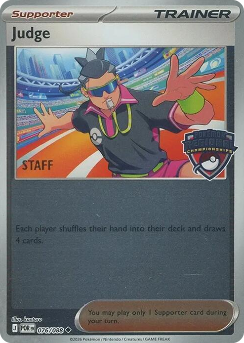0076 Judge - 076/088 (Regional Championships) [Staff] Uncommon League & Championship Cards