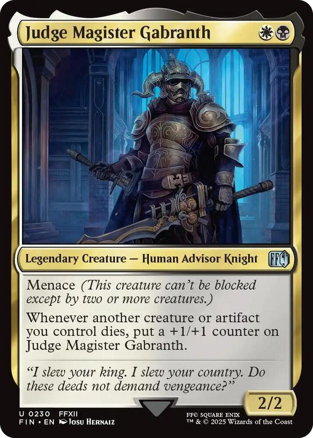 0230 Judge Magister Gabranth U FINAL FANTASY