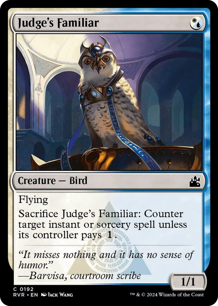 Judge's Familiar #192 C - Ravnica Remastered Pokemon card