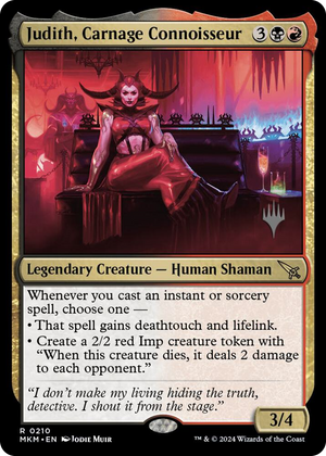 0210 Judith, Carnage Connoisseur R Promo Pack: Murders at Karlov Manor
