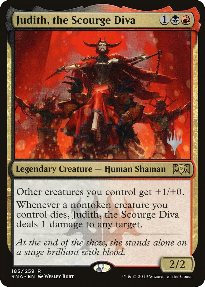 0185 Judith, the Scourge Diva R Promo Pack: Throne of Eldraine