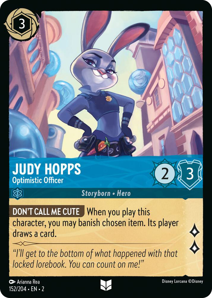 0152 Judy Hopps - Optimistic Officer Uncommon Rise of the Floodborn
