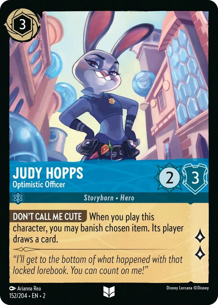 Judy Hopps - Optimistic Officer #152 Uncommon - Rise of the Floodborn Pokemon card