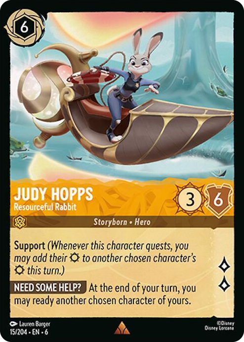 0015 Judy Hopps - Resourceful Rabbit Rare Azurite Sea