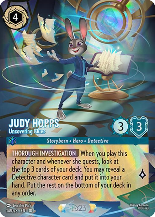 0014 Judy Hopps - Uncovering Clues Promo D23 Promos