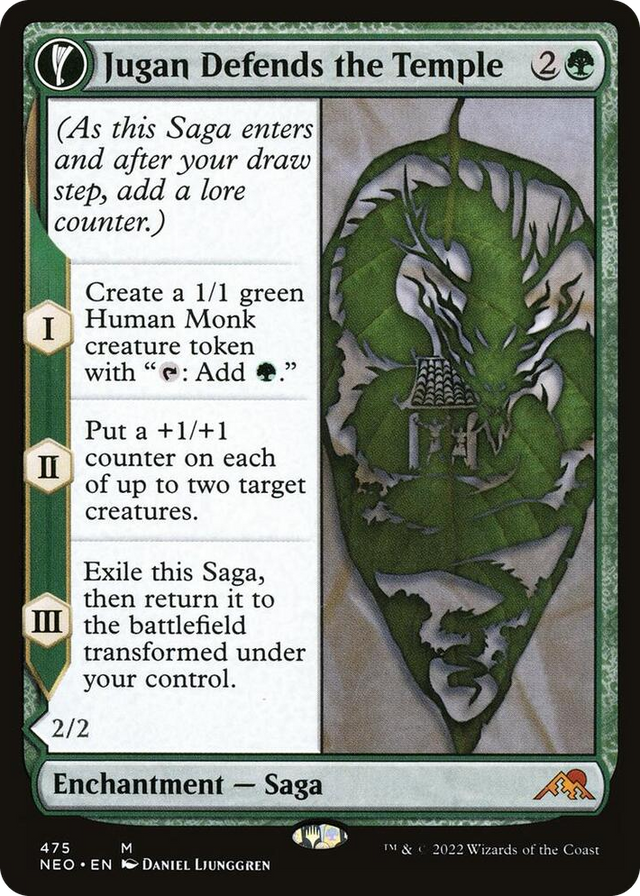 0475 Jugan Defends the Temple (Extended Art) M Kamigawa: Neon Dynasty