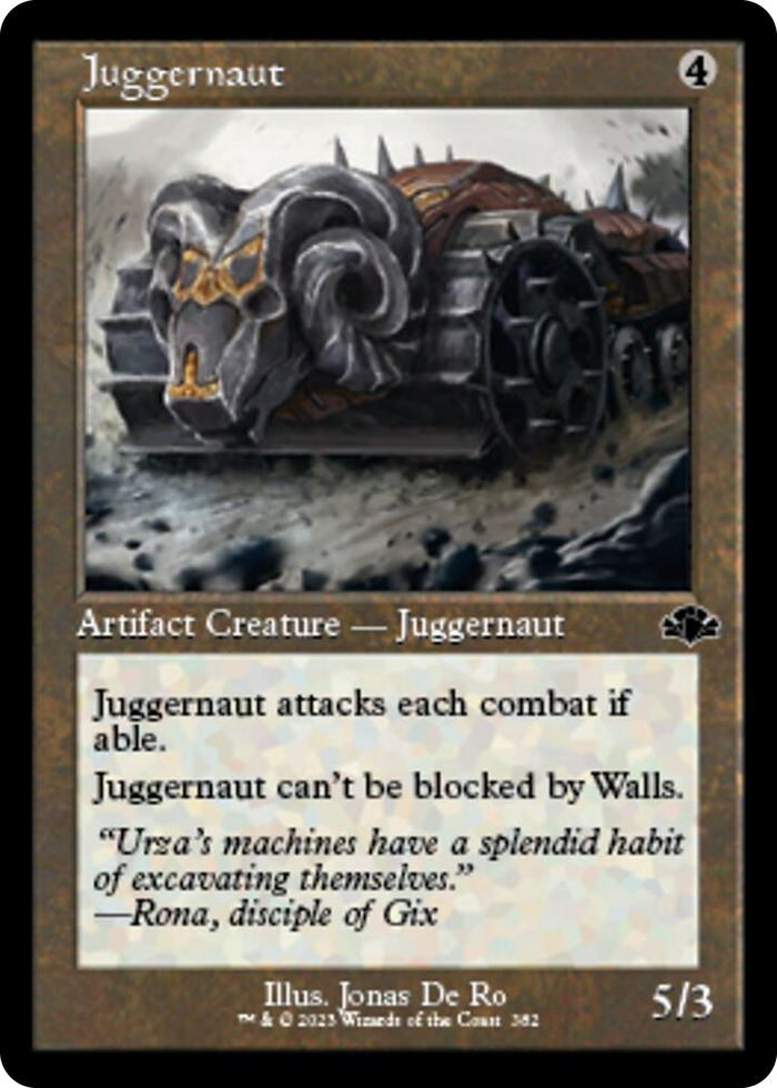 Juggernaut (Retro Frame) #382 C - Dominaria Remastered Pokemon card