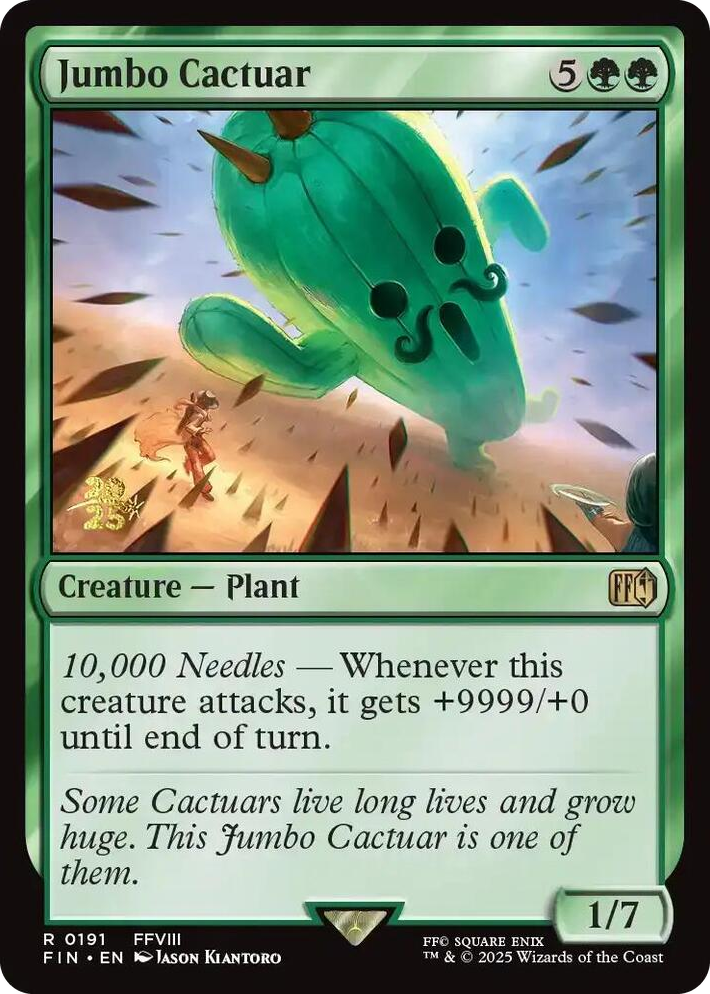 0191 Jumbo Cactuar R Prerelease Cards