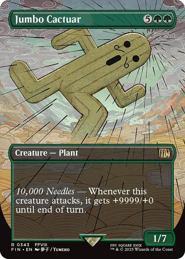 0343 Jumbo Cactuar (Borderless) R FINAL FANTASY