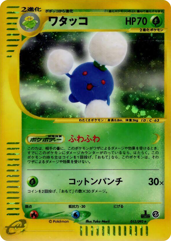 0013 Jumpluff Holo Rare The Town on No Map
