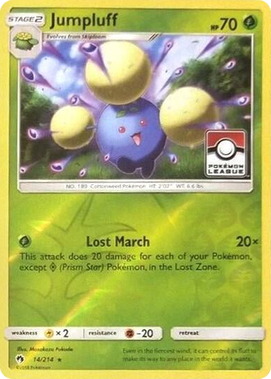 0014 Jumpluff - 14/214 (Pokemon League) Promo League & Championship Cards