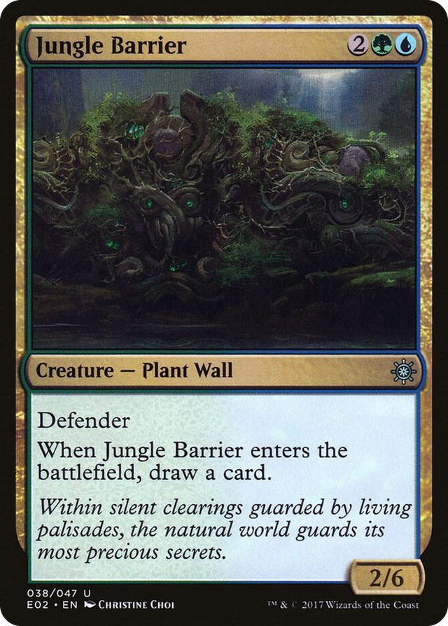 0038 Jungle Barrier U Explorers of Ixalan