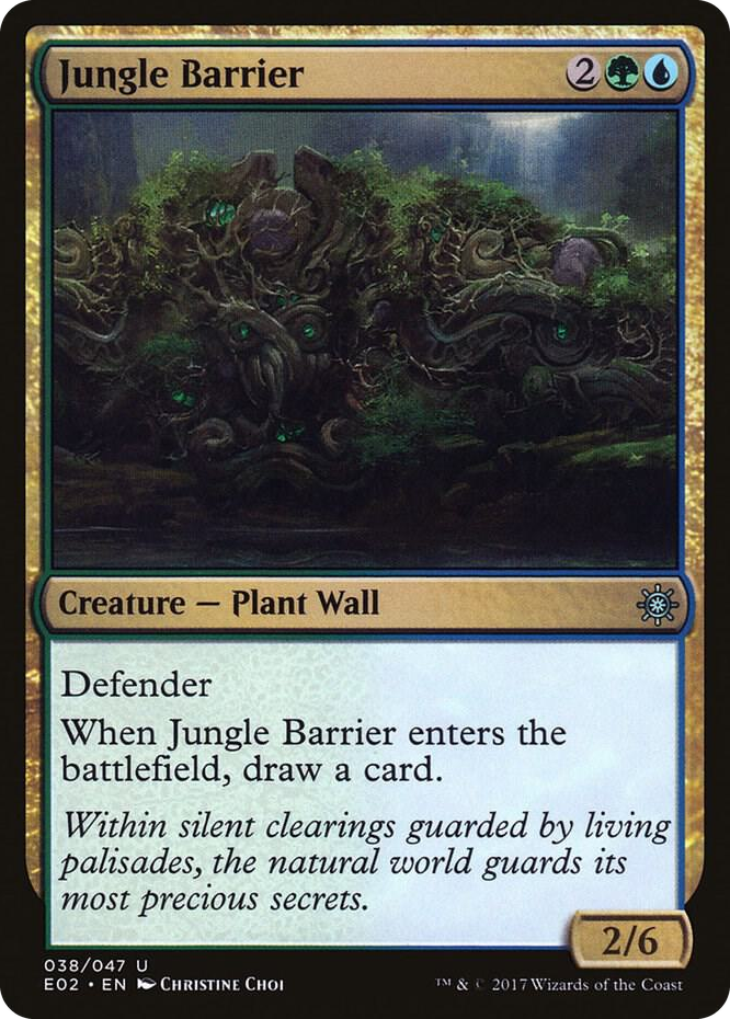 0038 Jungle Barrier U Explorers of Ixalan