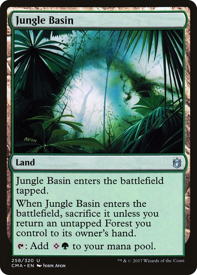 Jungle Basin #258 U - Commander Anthology Pokemon card
