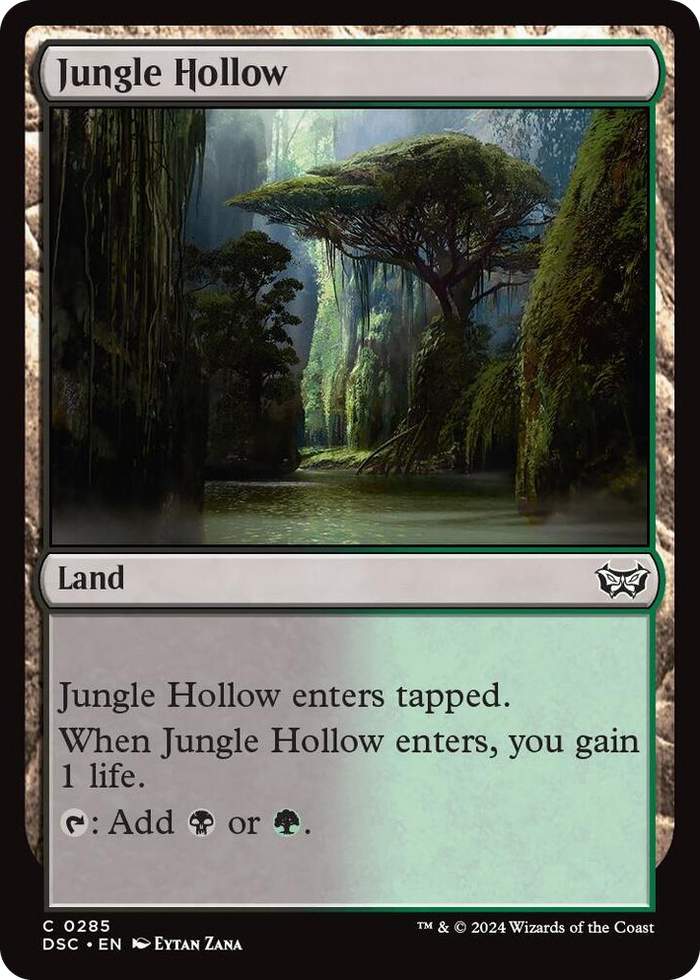 Jungle Hollow #285 C - Commander: Duskmourn: House of Horror Pokemon card