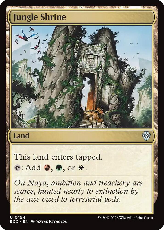 Jungle Shrine #154 U - Commander: Lorwyn Eclipsed Pokemon card