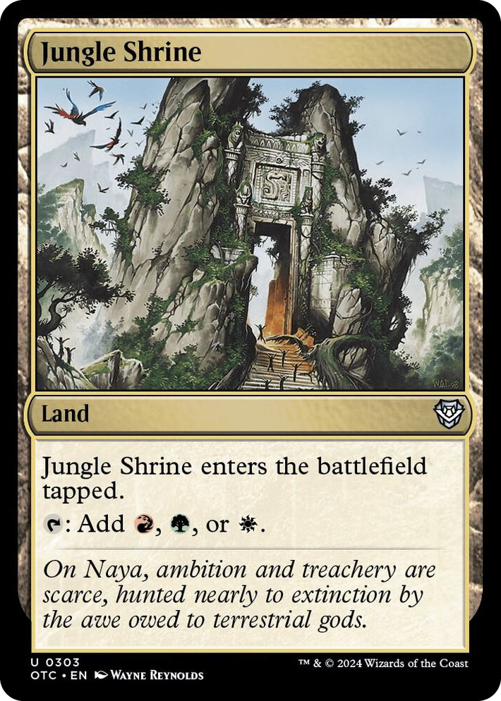 0303 Jungle Shrine U Commander: Outlaws of Thunder Junction