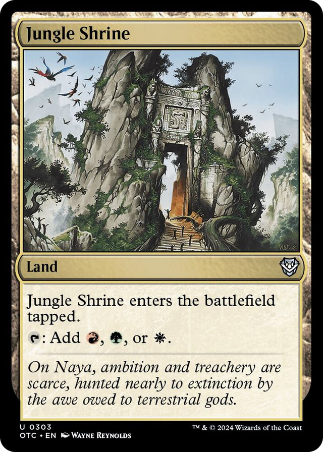 0303 Jungle Shrine U Commander: Outlaws of Thunder Junction