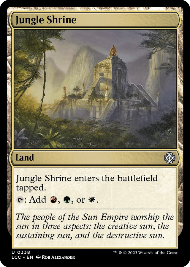 0338 Jungle Shrine U Commander: The Lost Caverns of Ixalan